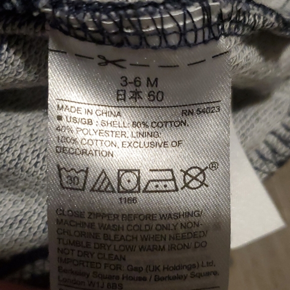 🧡 Baby GAP | Zip-up Sweater | 3-6 M and 6-12 M - Picture 4 of 4